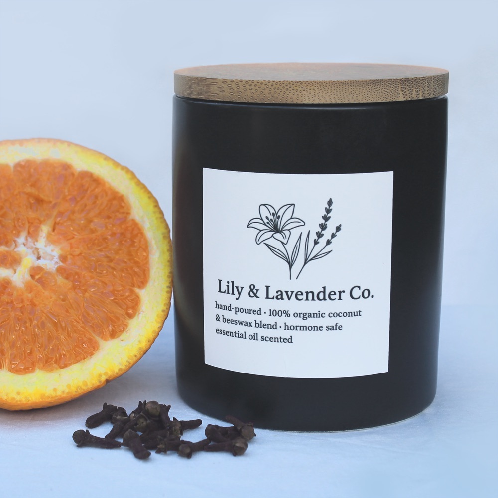 Orange Clove scented candle 15oz